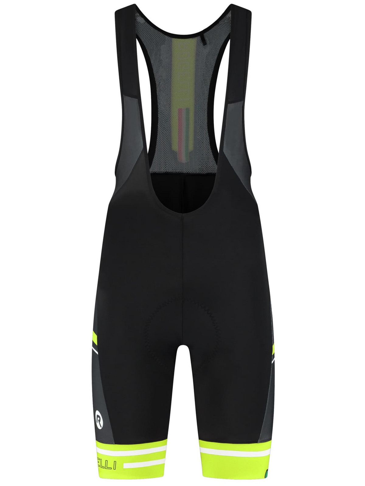 Cyklo kraťasy Rogelli GARA MOSTRO 2 s gelovou cyklovýstelkou, černo-reflexní žluté 7XL