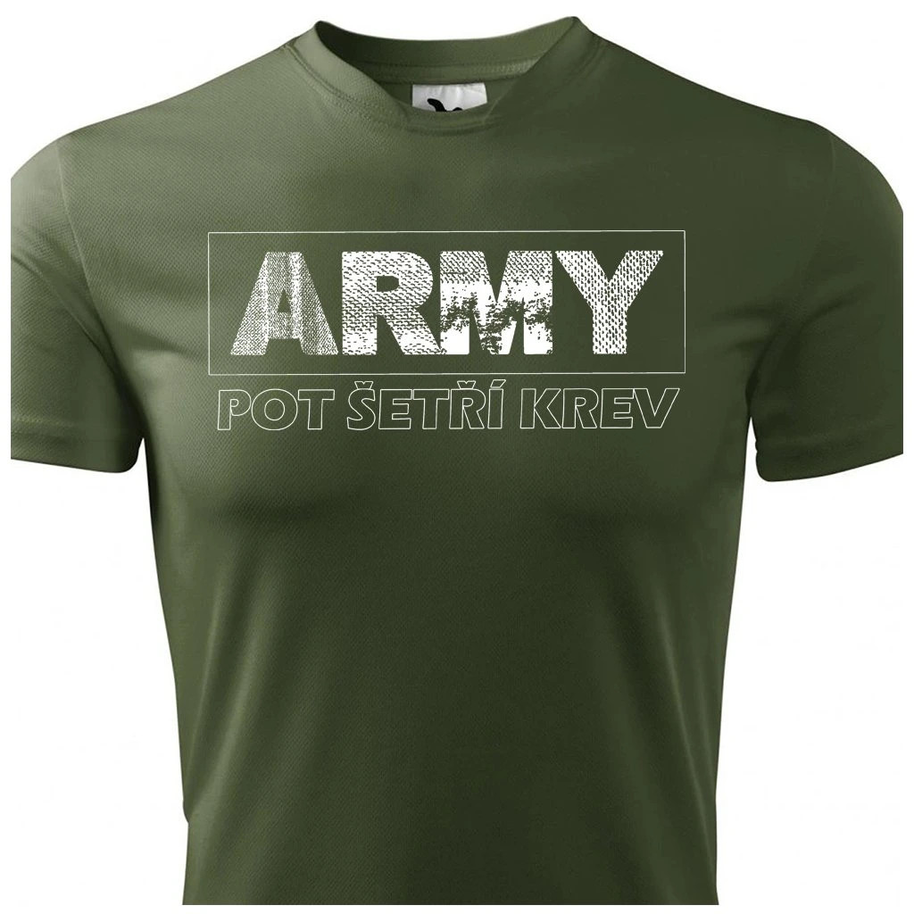 Triko funkční Striker Army Pot šetří krev - olivové, M