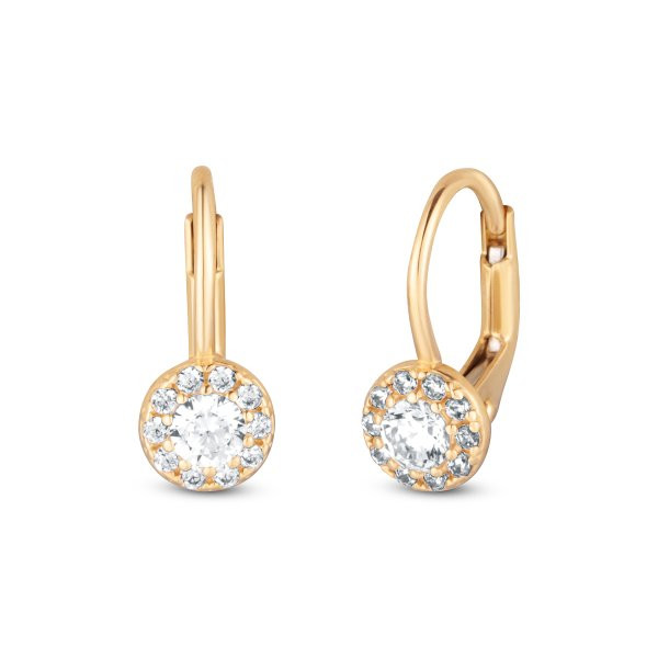 Náušnice se syntetickými kameny 236-087-002275 1.90g