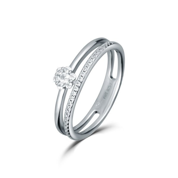 Prsten se syntetickými kameny 126-404-7082 58