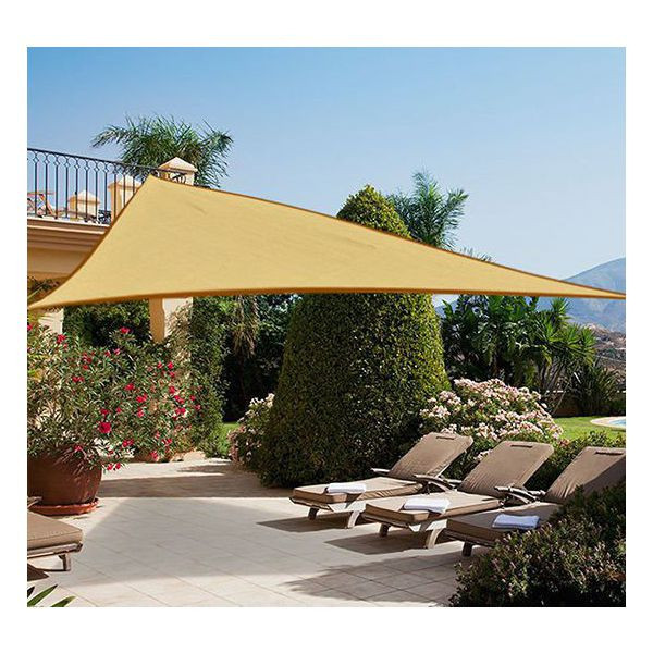 Goleto stínící plachta proti slunci 4 x 4 x 4 m HDPE | písková