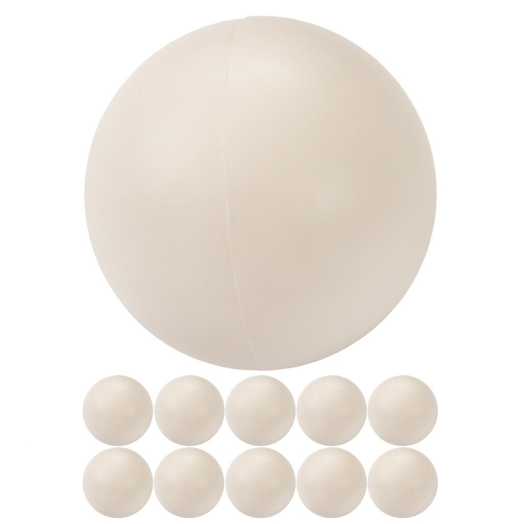 Goleto Sada 10 náhradních míčků ke stolnímu fotbálku 35 mm | bílé