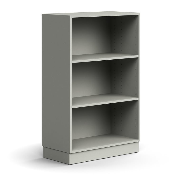 Regál QBUS, 2 police, sokl, 1252x800x400 mm, světle šedá