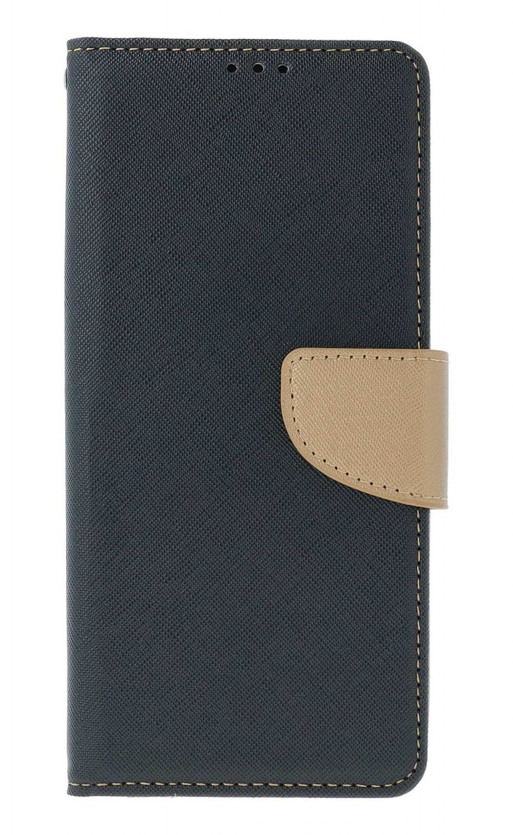 Pouzdro TopQ Xiaomi Redmi 14C knížkové černo-zlaté 132353