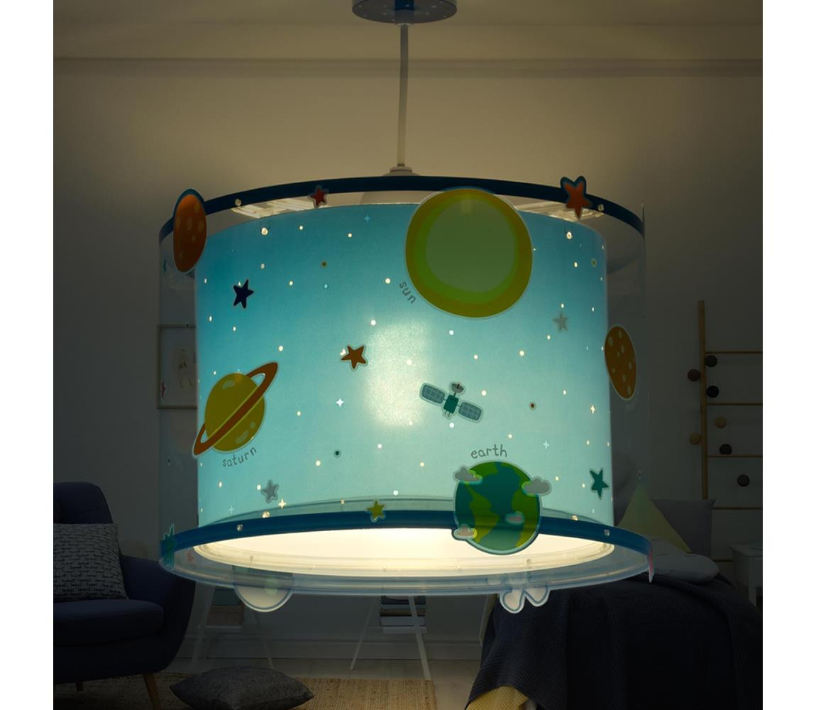 Dalber Dalber D-41342 - Dětský lustr PLANETS 1xE27/60W/230V