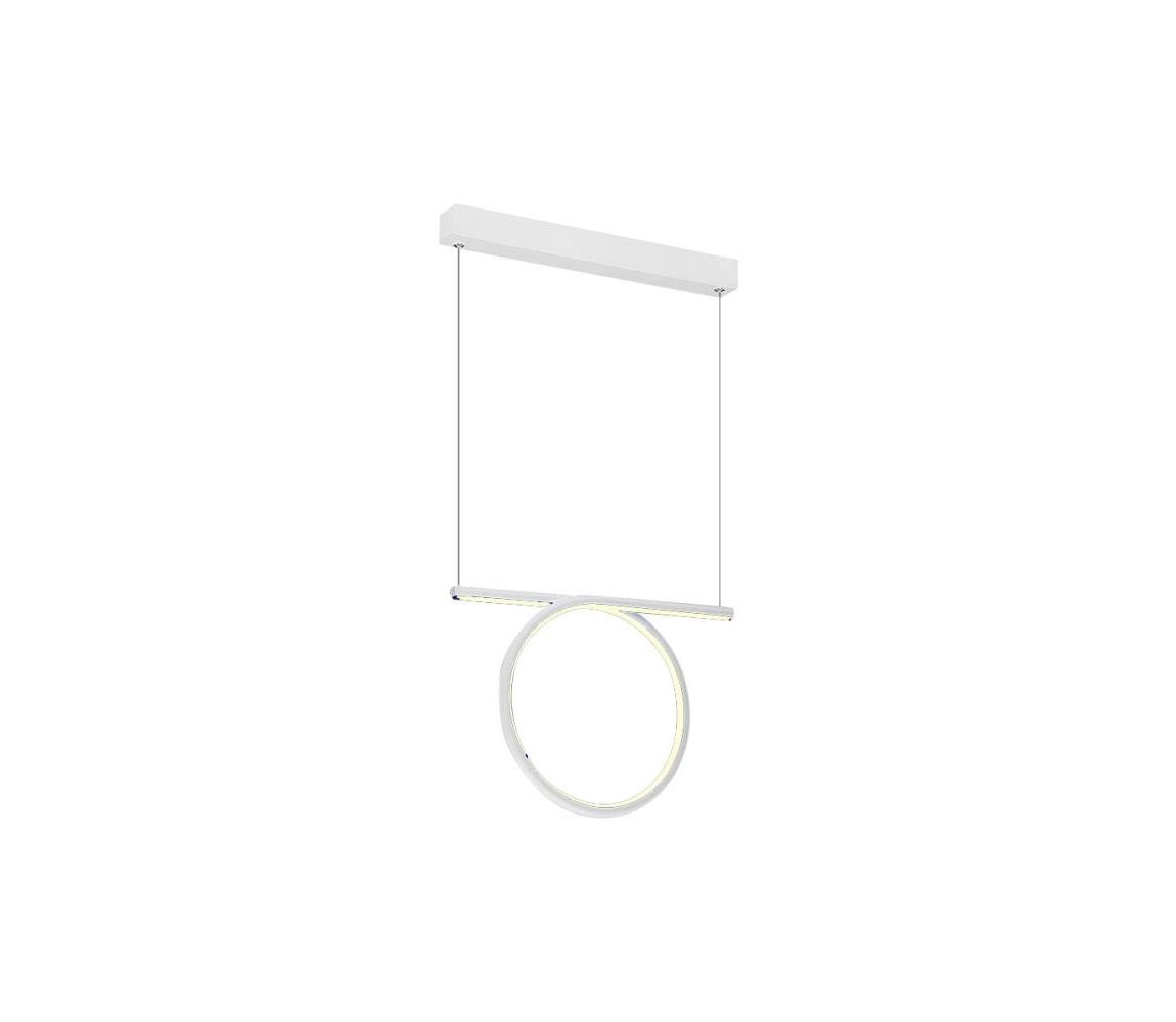 LED Lustr na lanku LOOP LED/20W/230V bílá