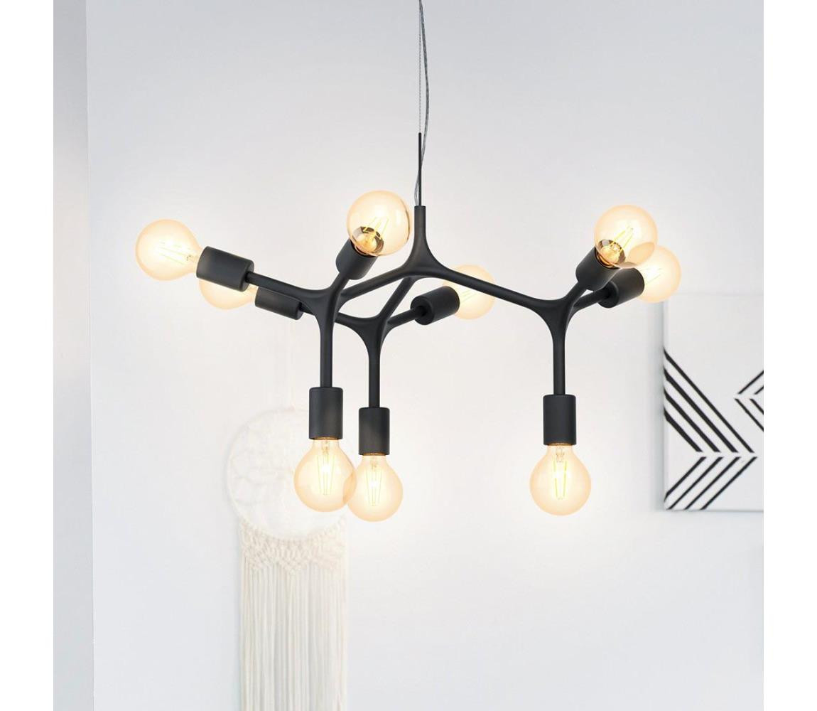 Eglo Eglo 98346 - Lustr na lanku BOCADELLA 9xE27/60W/230V