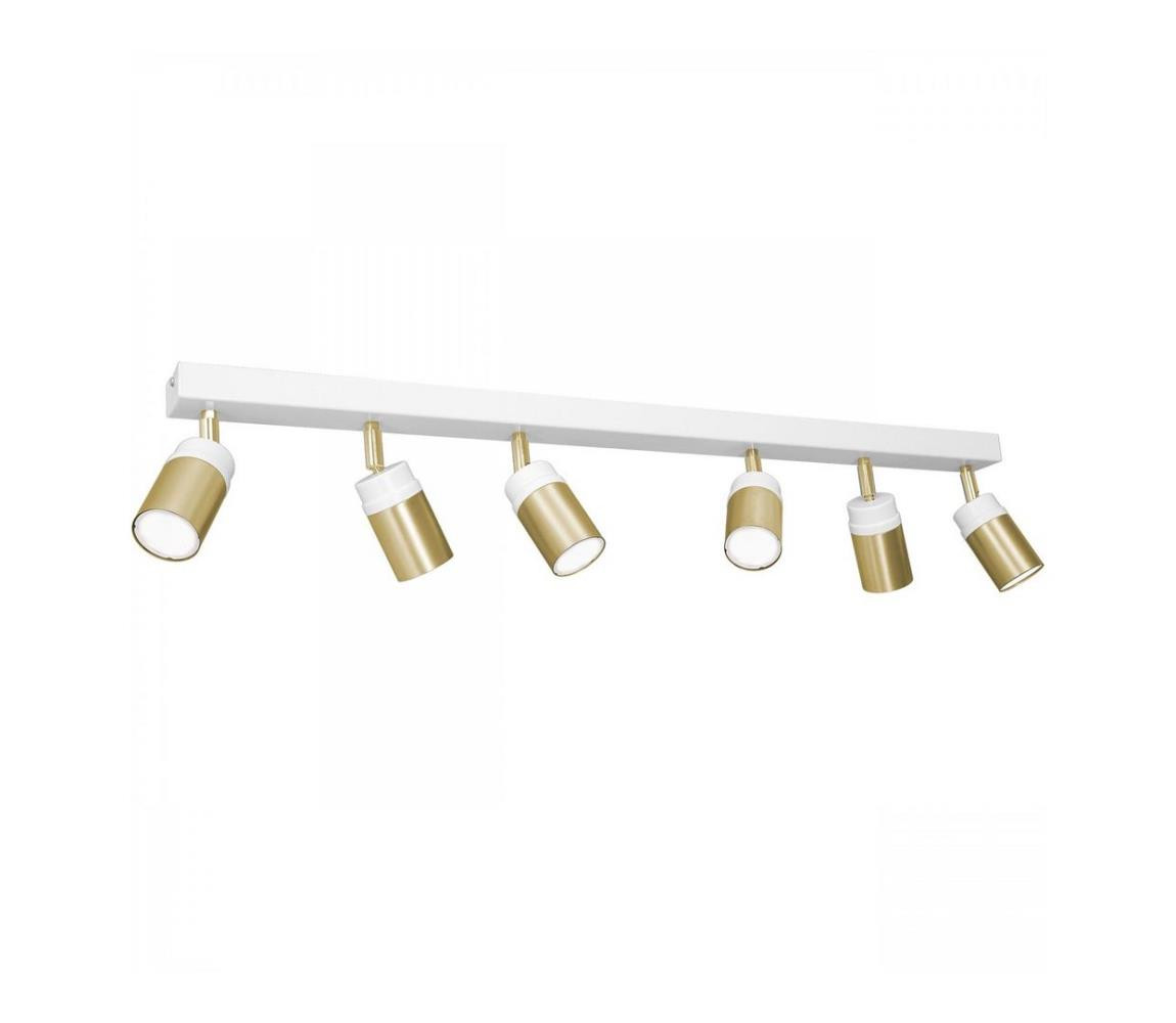 Bodové svítidlo NEST 6xGU10/8W/230V bílá/mosaz