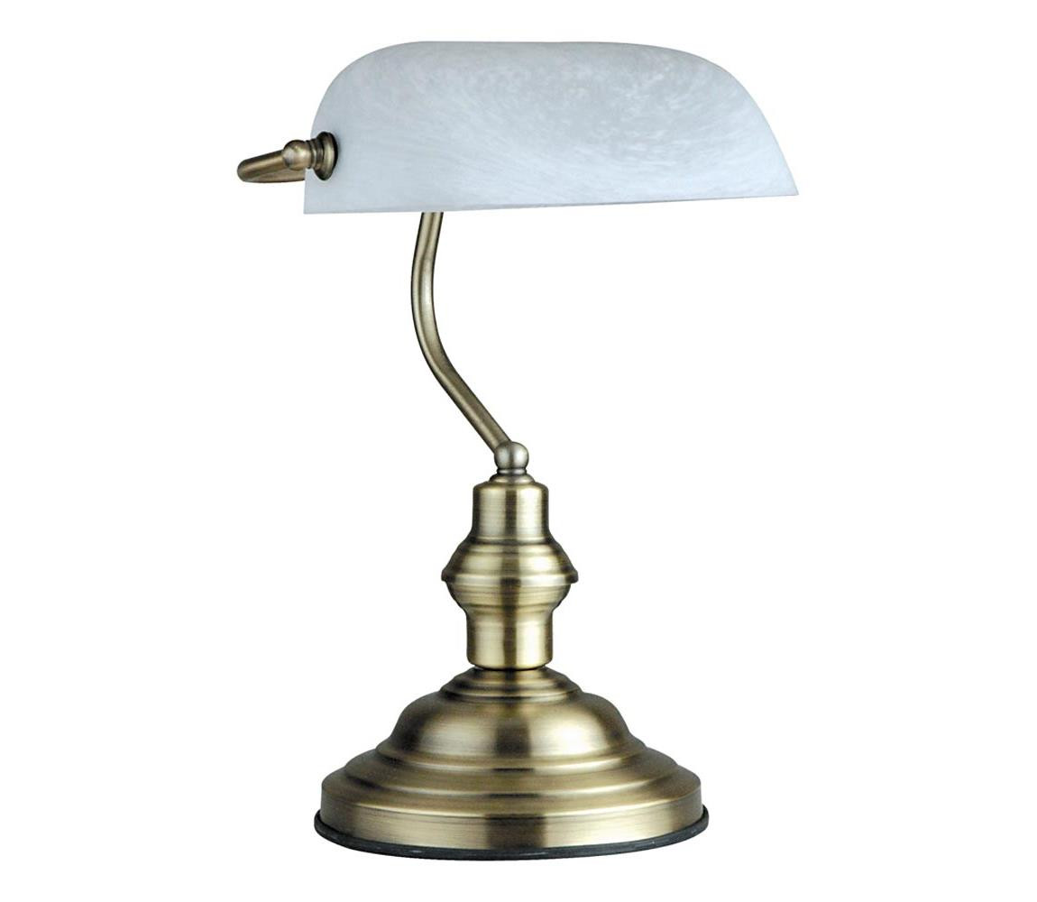 Globo GLOBO 2492 - stolní lampa ANTIQUE 1xE27/60W bílá-patina