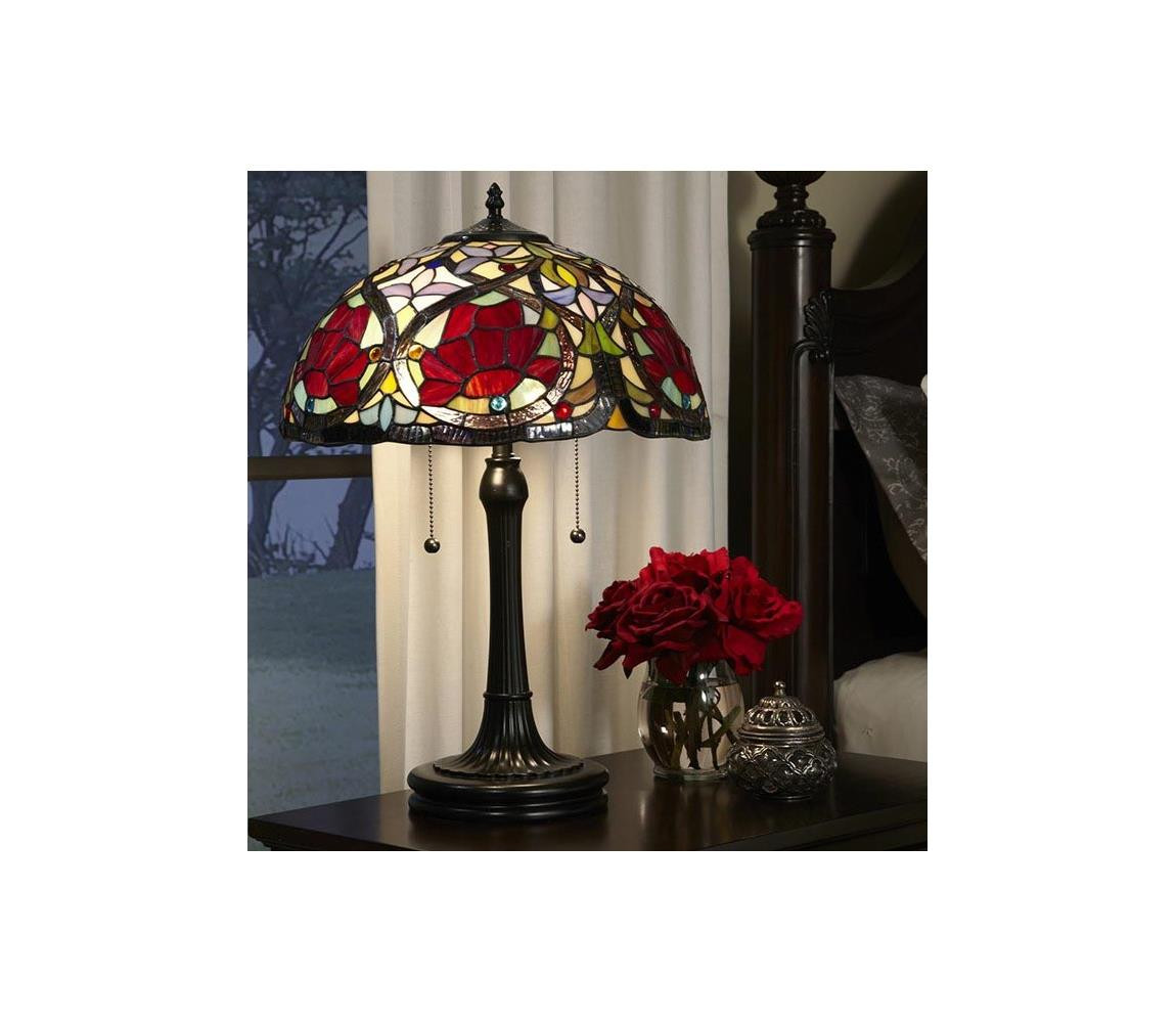 Elstead Elstead QZ-LARISSA-TL - Stolní lampa LARISSA 2xE27/60W/230V