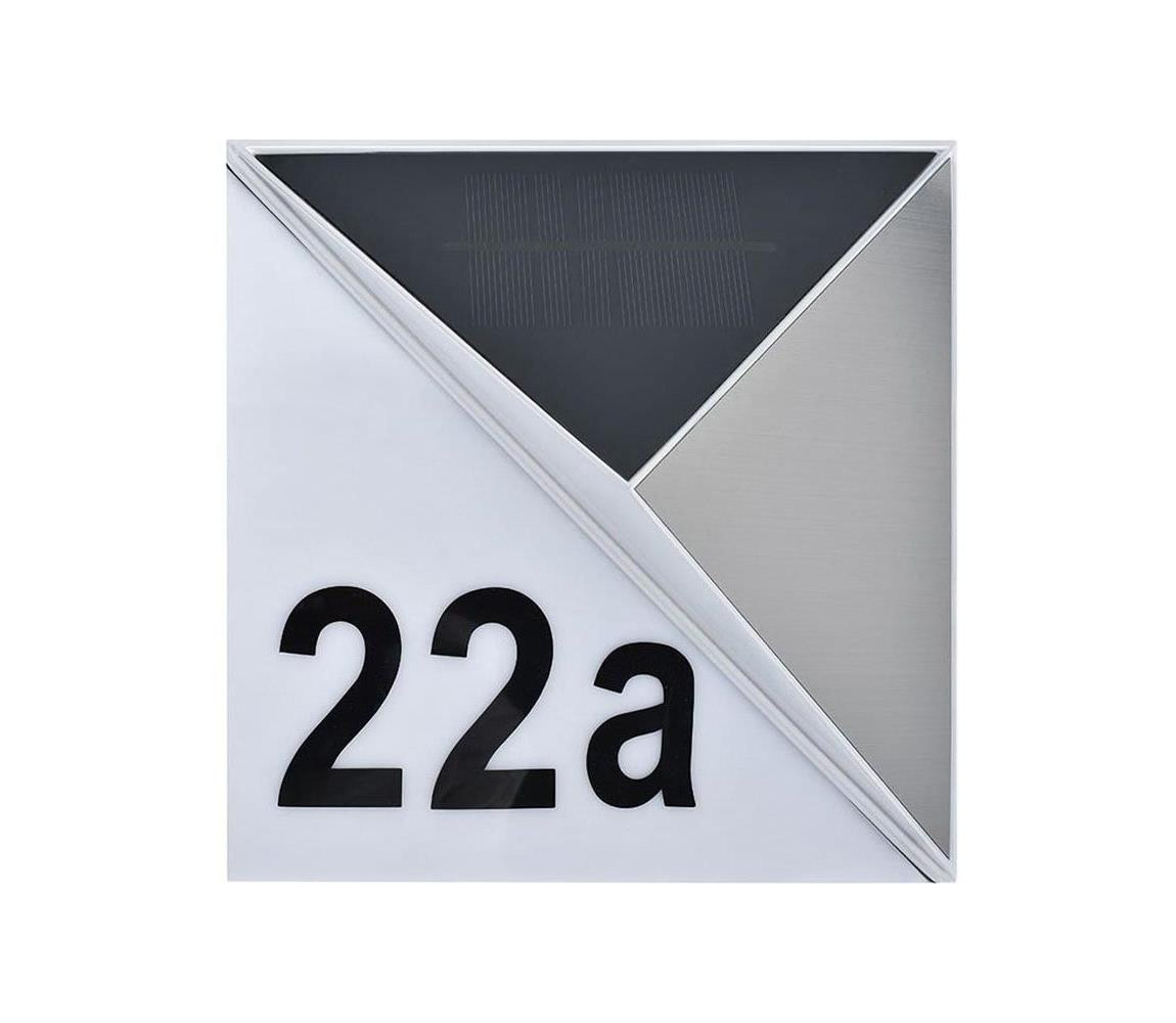 6710402 - LED Solární domovní číslo LED/3x0,1W/2,4V IP44