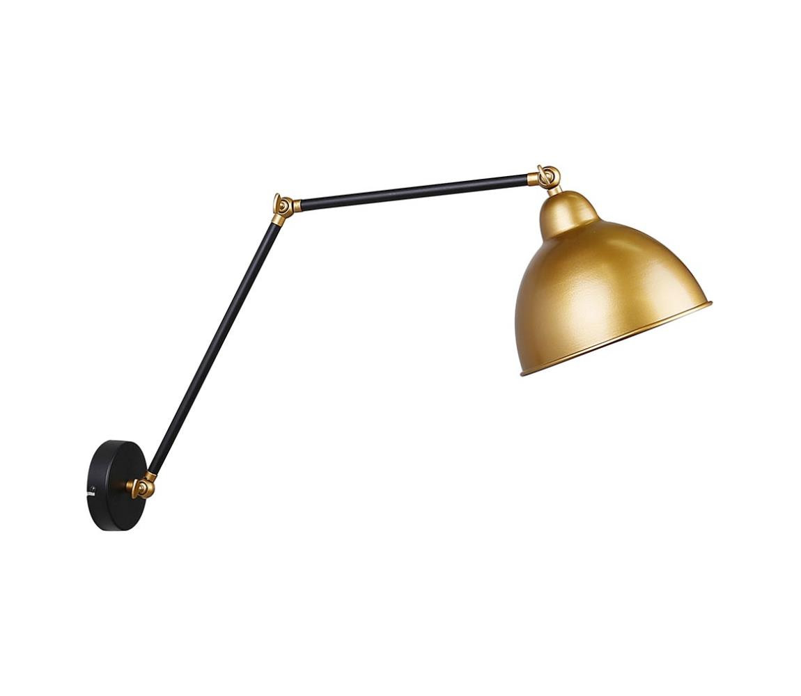 Nástěnná lampička TRUCK 1xE27/40W/230V zlatá/černá