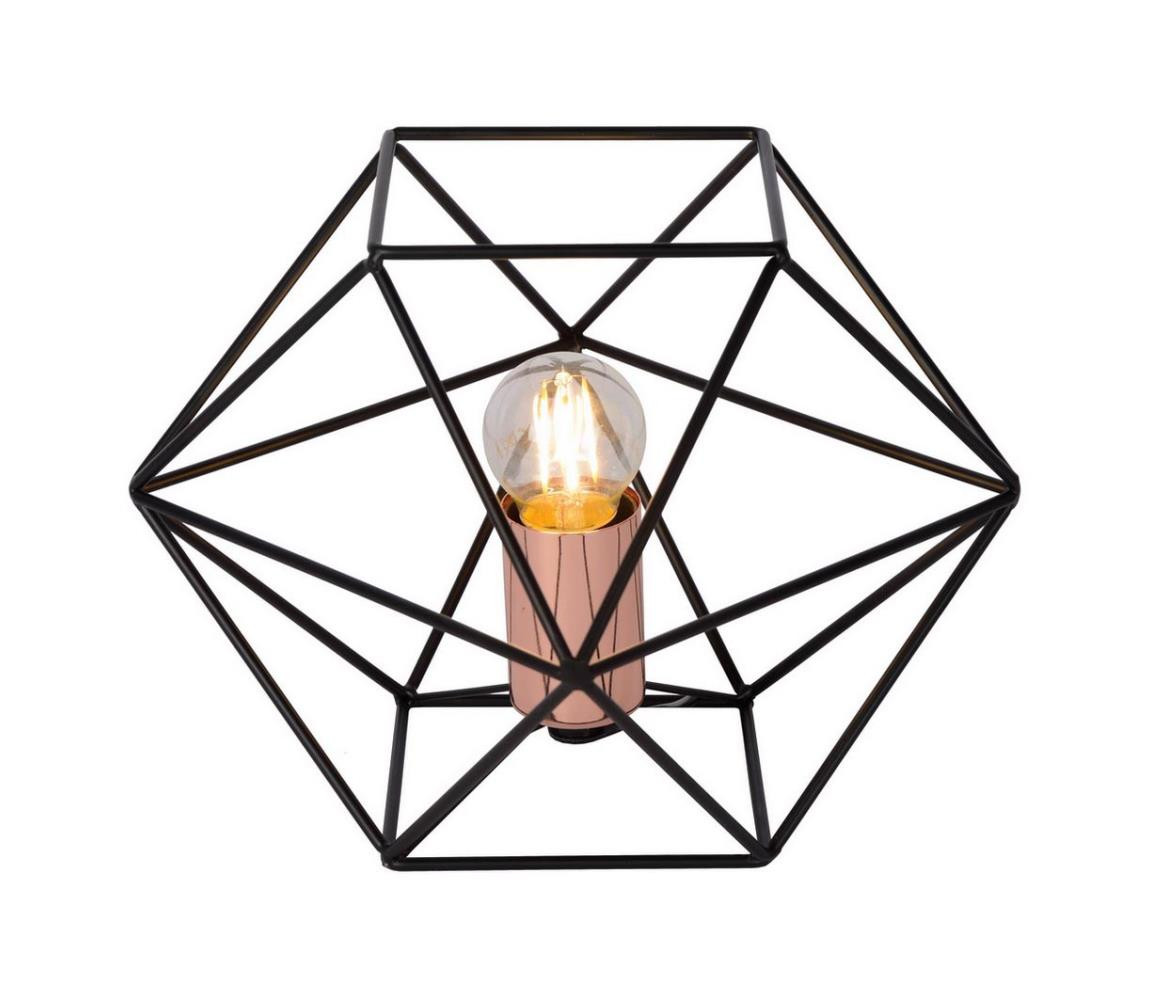 Lucide Lucide 80502/01/29 - Stolní lampa OCTAGON 1xE27/40W/230V černá