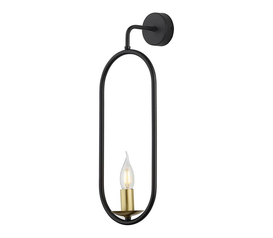 Jupiter Jupiter 1812 - PIK E14 - Nástěnné svítidlo PONTI 1xE14/40W/230V černá