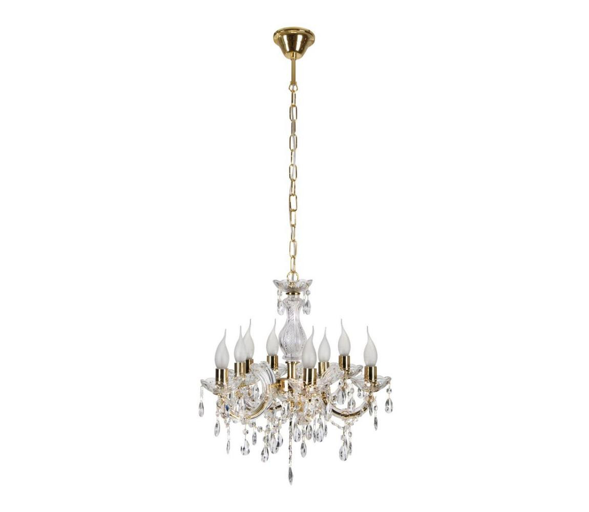 Lustr na řetězu MARIA TERESA 8xE14/40W/230V