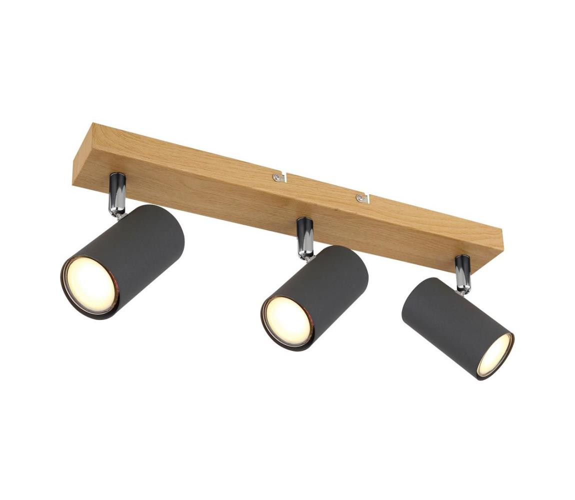 Globo Globo 57911-3G - Bodové svítidlo ROBBY 3xGU10/35W/230V šedá/hnědá