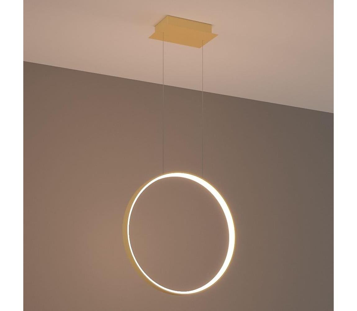 Thoro Thoro TH.220 - LED Lustr na lanku RIO LED/30W/230V CRI90 3000K pr. 55 cm zlatá