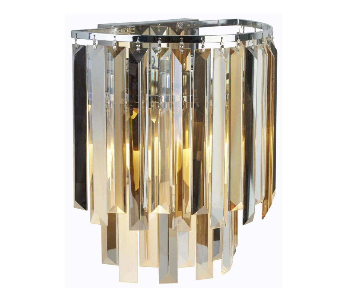 Searchlight Searchlight 9832-2CC - Nástěnné svítidlo CLARISSA 2xE14/40W/230V