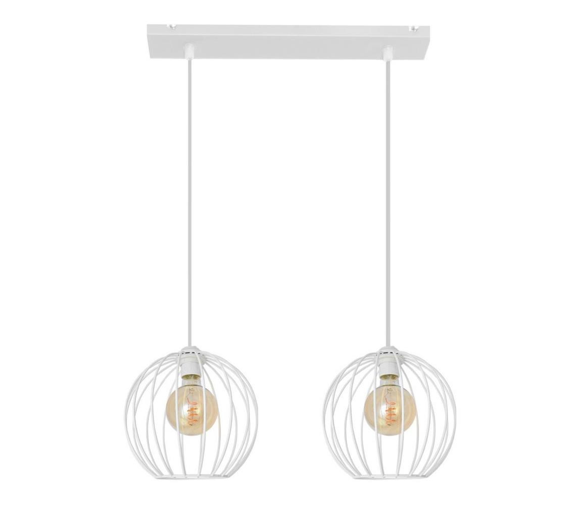 Lustr na lanku MERCURE 2xE27/15W/230V bílá