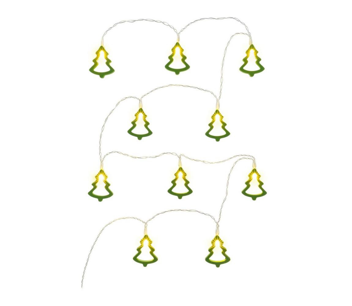 - LED Dekorační řetěz 10xLED/2xAA 1,6m teplá bílá