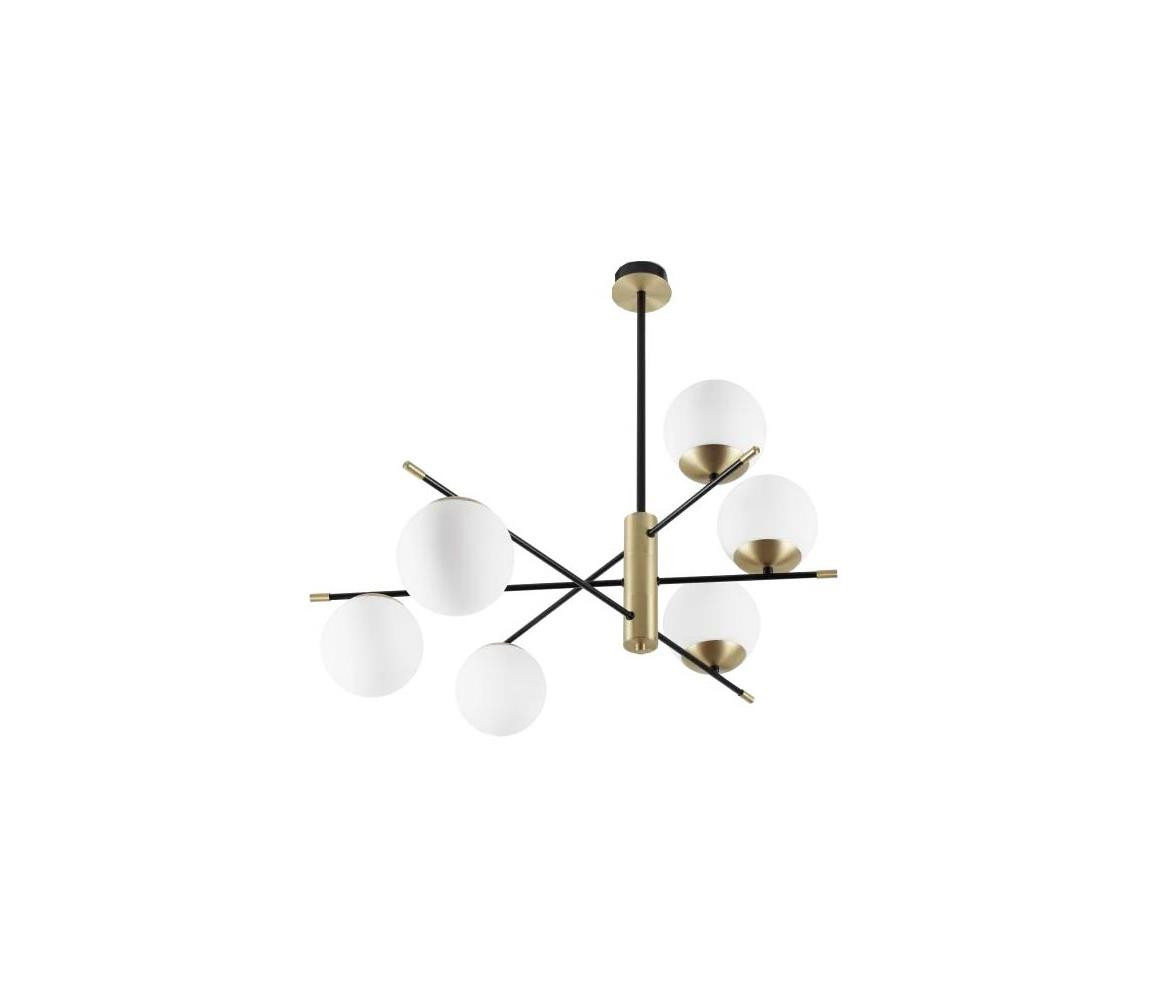 Ideal Lux Ideal Lux - Lustr na tyči GOURMET 6xE14/28W/230V pr. 100 cm zlatá