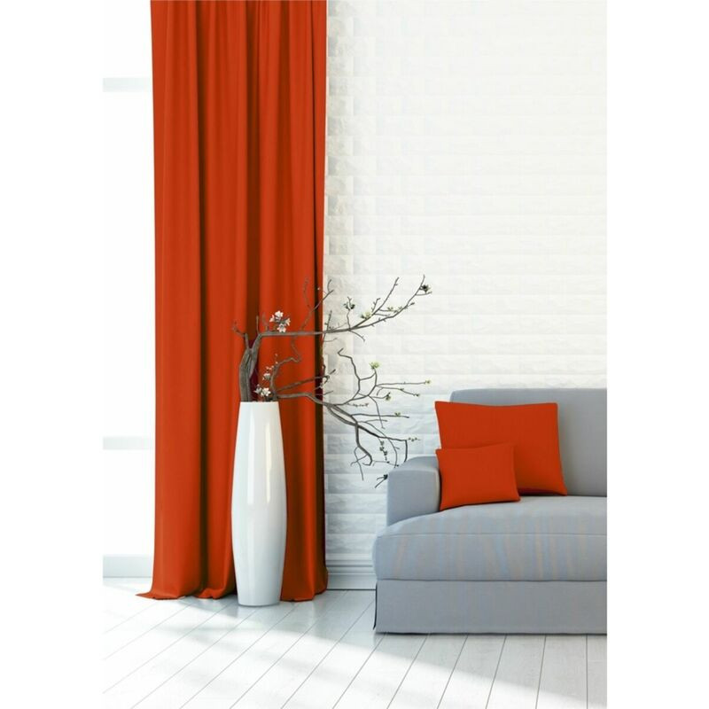 Výprodej Dekorační látky, Blackout Jednobarevný, cihlový