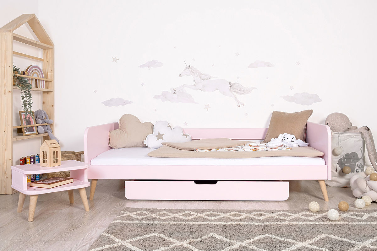 Ourbaby® NELL 2V1 PINK 140x70 cm růžová