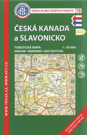 KČT 78 Česká Kanada a Slavonicko 1:50 000