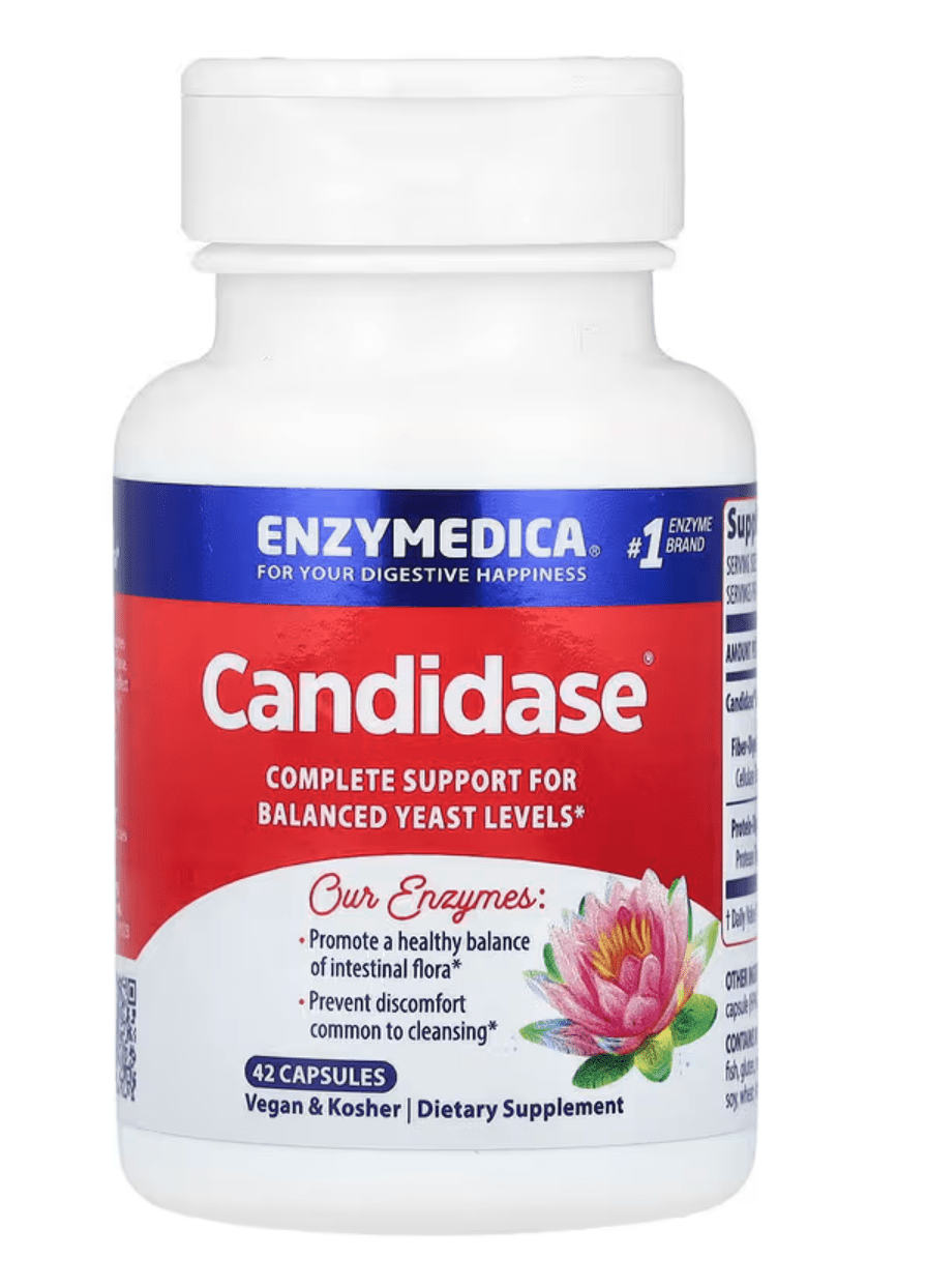 Enzymedica Candidase, podpora močových cest, 42 kapslí