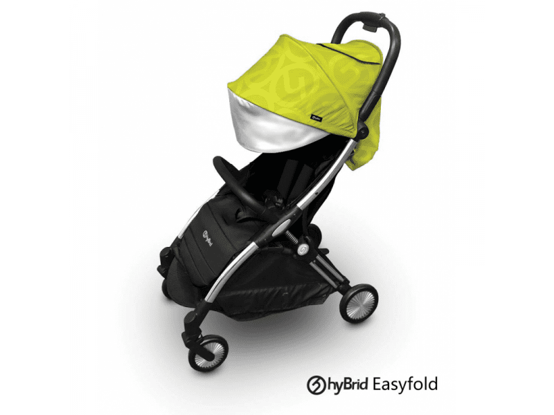 Hybrid Ezyfold kočárek Chrome rám, stříška Wasabi - VÝPRODEJ DVOREČEK