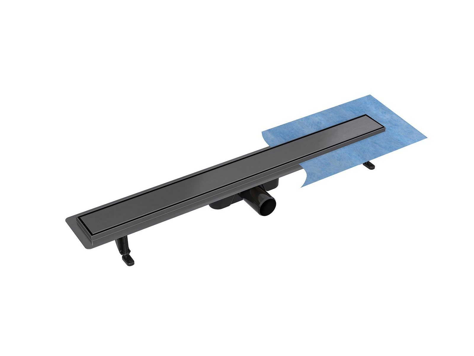 BESCO Olsen Spa  VIRGO ZLOL70VGR - Odtokový žlab 70 cm VIRGO DUO GRAFIT