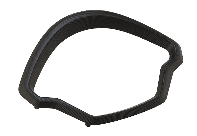 SIP Rámeček tachometru SIP, černý matný elox, Vespa GTS / ​GTS Super 125 / ​300 ccm (2023-) MV009642MB