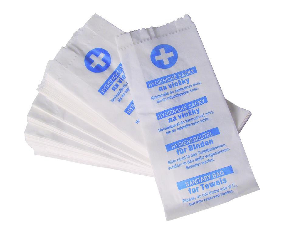 Papírové hygienické sáčky, 100 ks