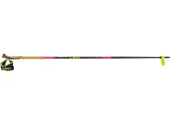 Leki Mezza Race skialpové hole neon pink/black/neon yellow 120 cm