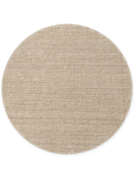Koberec Bouclé Jaipur naturální / béžový / bílý kruh