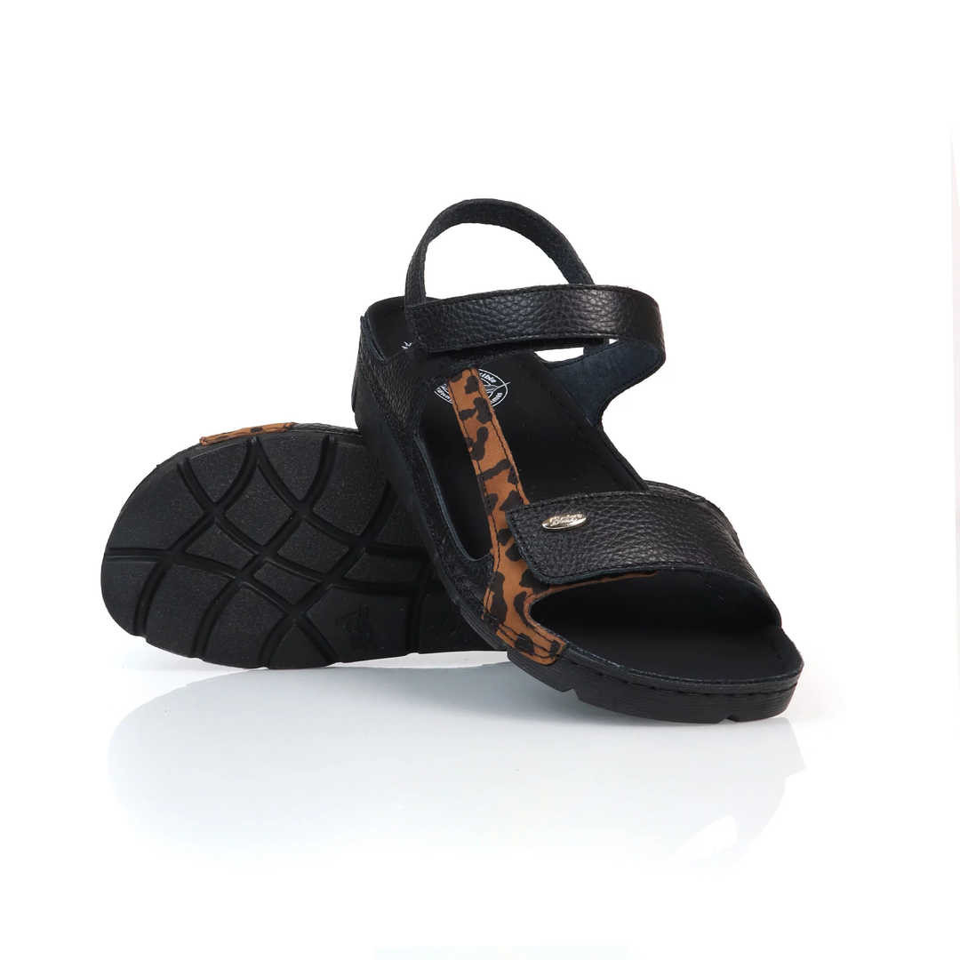 Batz Miri Black-leo Dámské zdravotní sandály 37