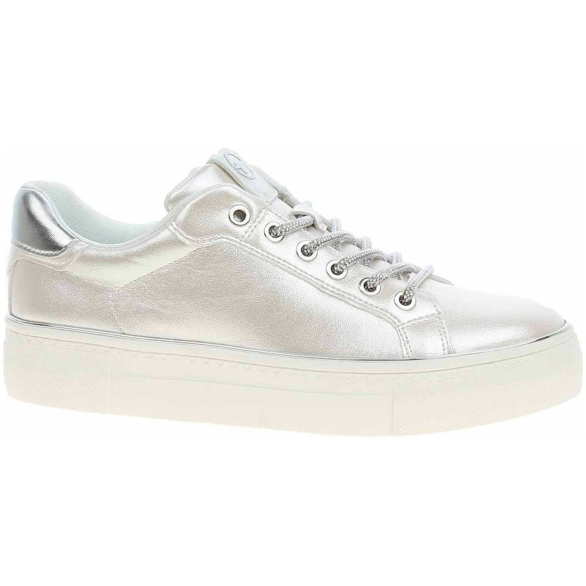 Tamaris  Dámská obuv  1-23751-44 white pearl  Stříbrná
