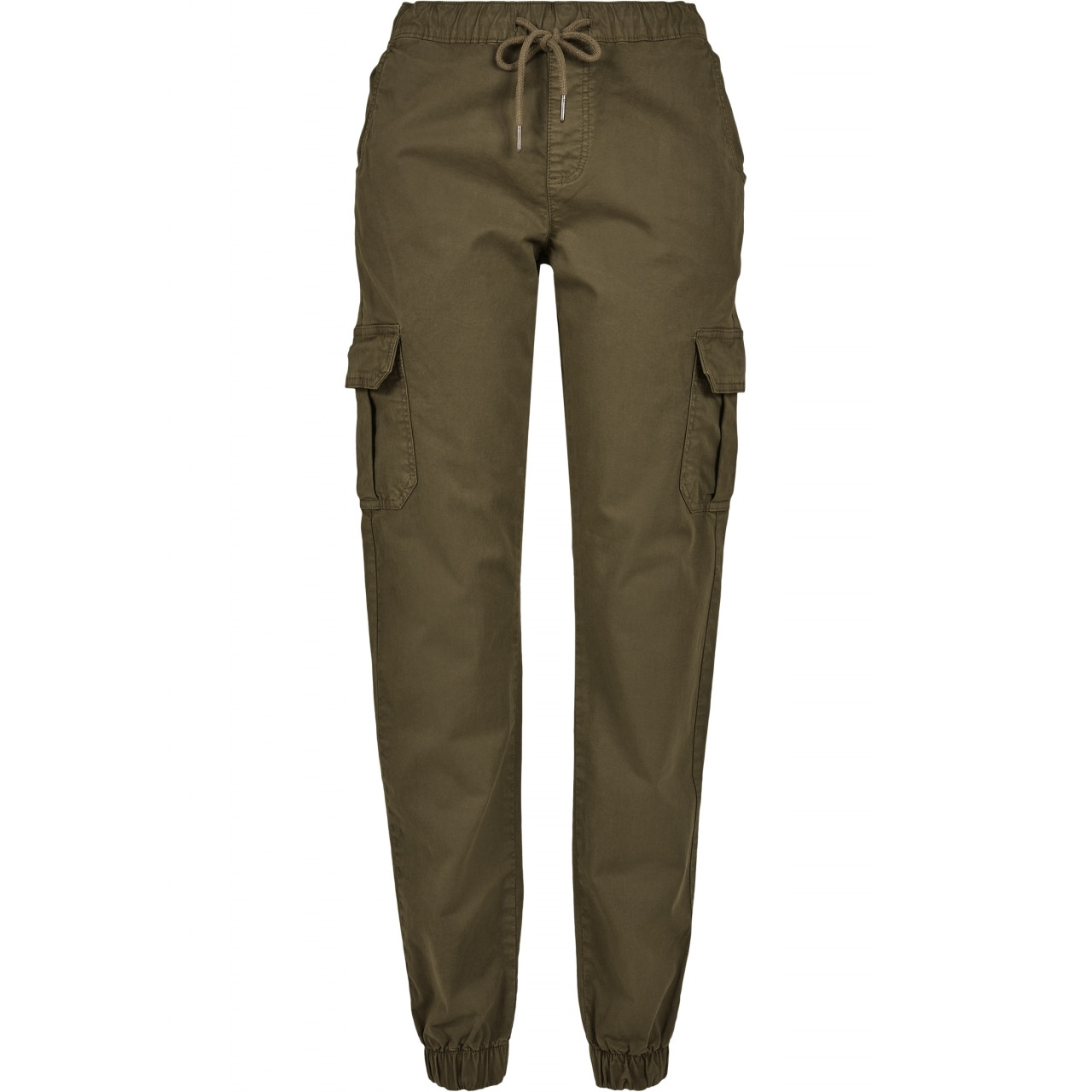 Kalhoty dámské Urban Classics Ladies High Waist Cargo - olivové, S