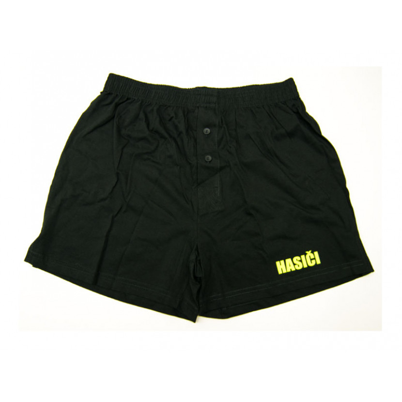 Trenýrky s nápisem Hasiči - černé, M