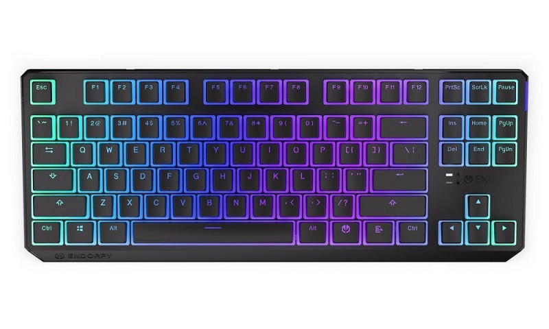 Endorfy herní klávesnice Thock TKL Wireless Red Pudding/USB/ Kailh Red/ černá / bezdrátová / US layout