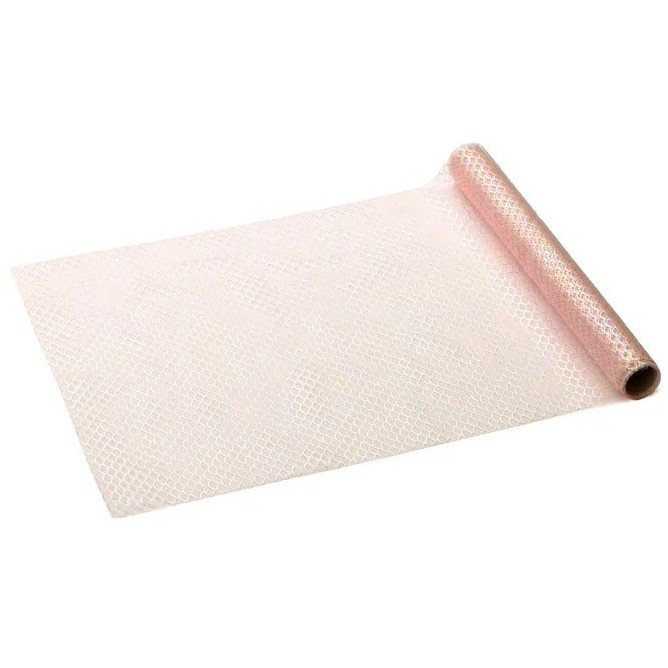 Šerpa na stůl růžové šupiny 36x300 cm