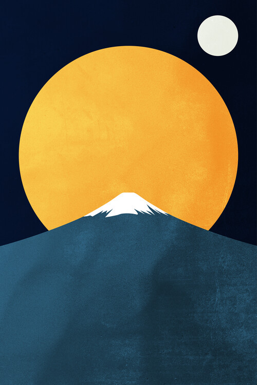 Kubistika Ilustrace Himalaya At Night, Kubistika, 26.7 × 40 cm