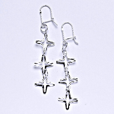 Stříbrné náušnice visací,náušnice ze stříbra,váha 2,51 g