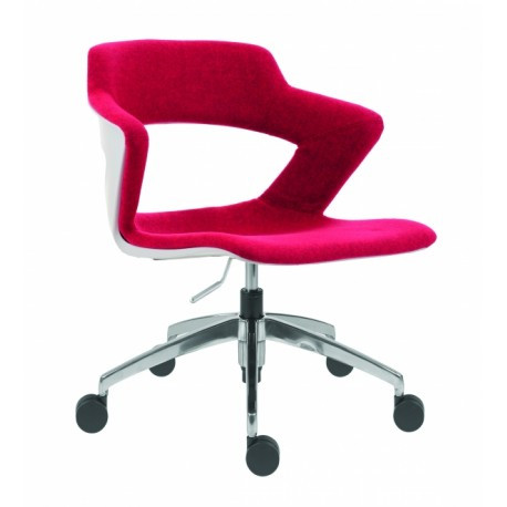 Antares Plastová židle 2160 TC Aoki ALU FRONT UPH GALERIE - Čalounění Antares LÁTKY A / BONDAI Barva plastu Antares bílá