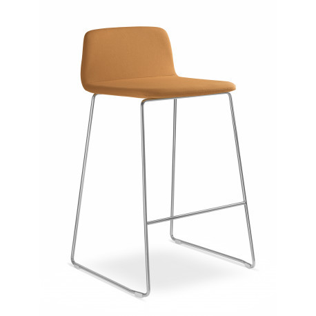 LD seating Barová židle SUNRISE 153-Q-650 Barva kostry chromová kostra GALERIE - Čalounění LD seating LÁTKY 1 / DINO, ERA, ONE 2021
