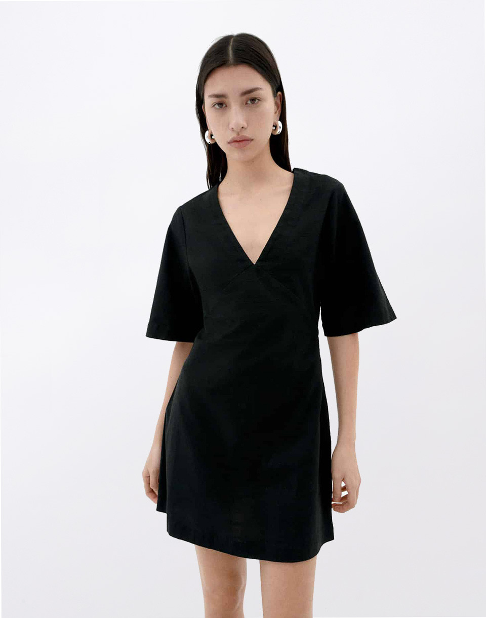 Thinking MU Black Kim Dress BLACK XS