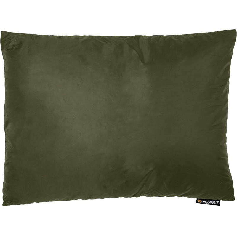 Warmpeace Kempingový Warmpeace péřový polštářek Olivová