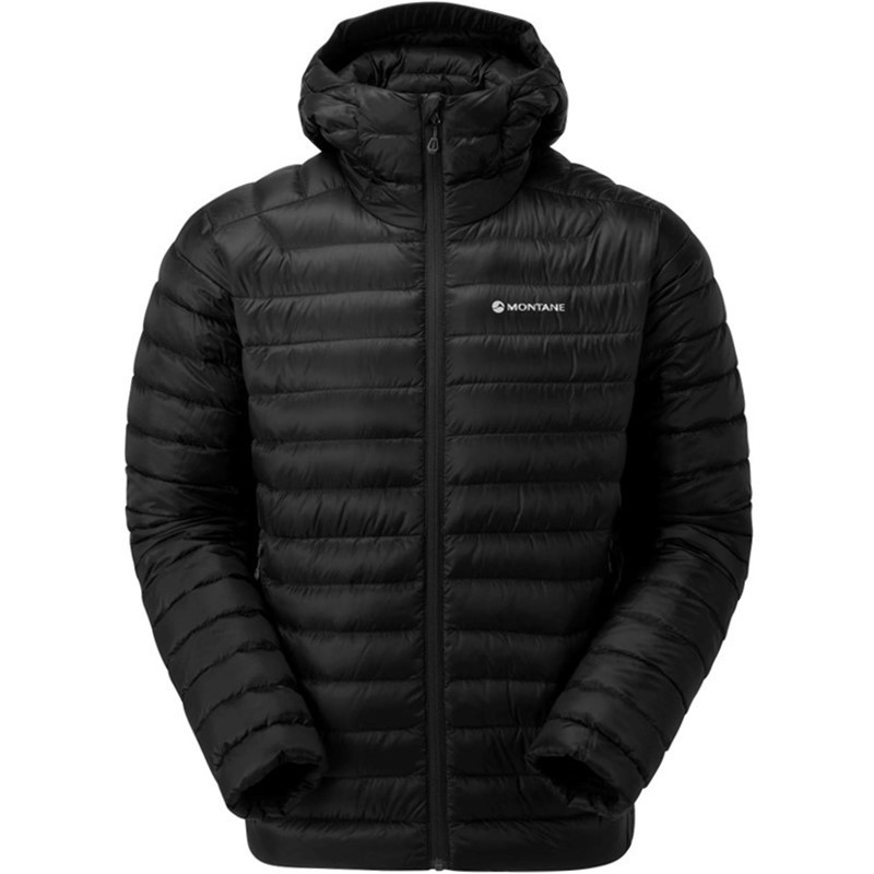 Montane Pánská péřová bunda Montane Anti Freeze s kapucí Černá