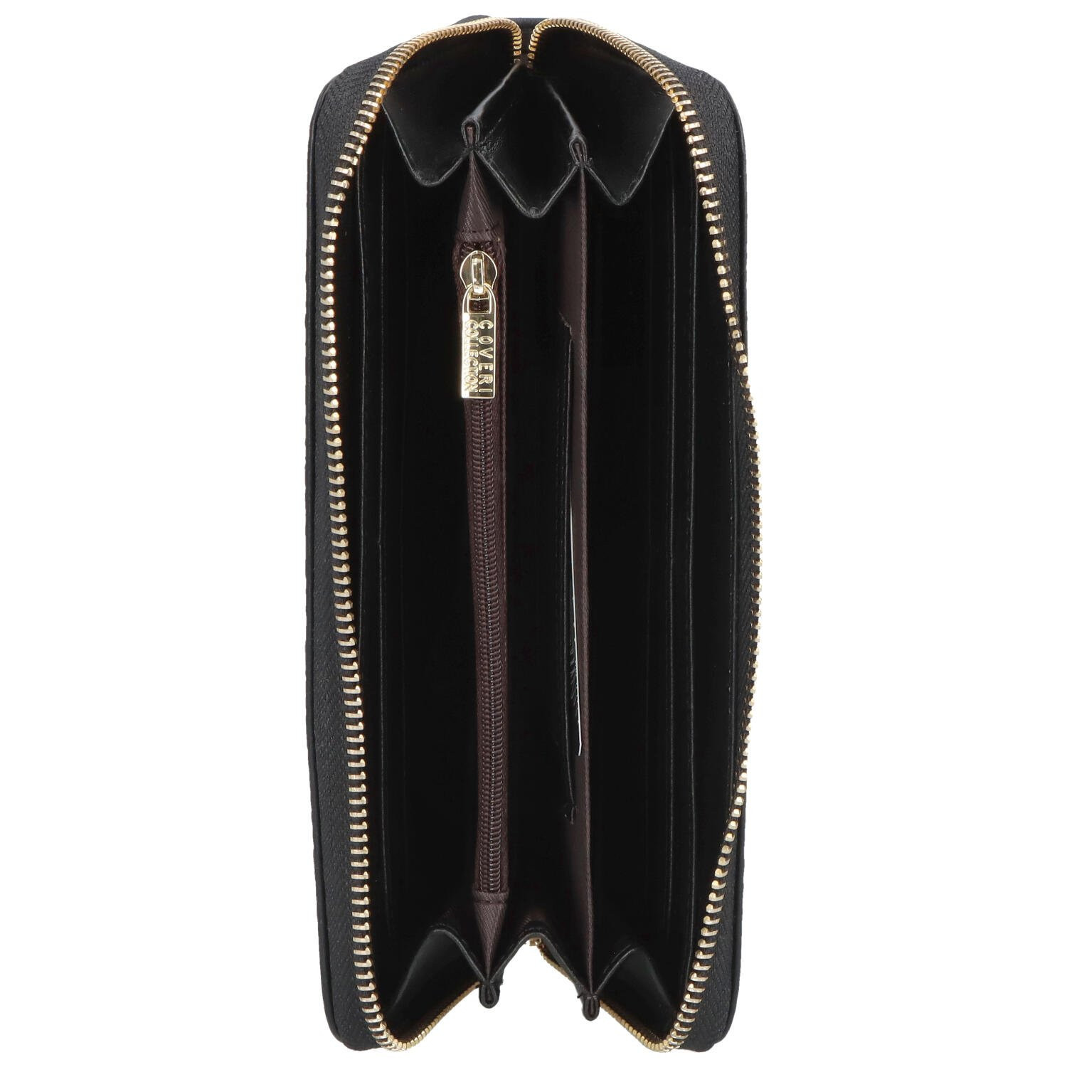 Pouzdrová dámská koženková peněženka Jenna, černá