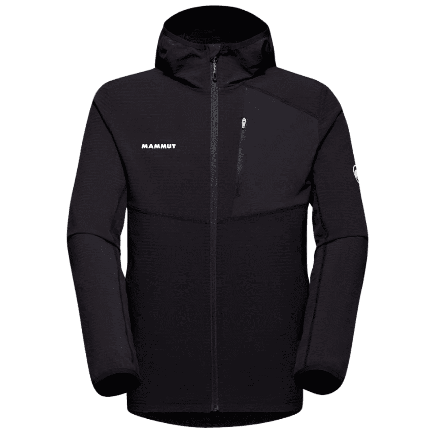 Pánská funkční mikina Mammut Madris Light ML Hooded Jacket Men Velikost: XL / Barva: černá